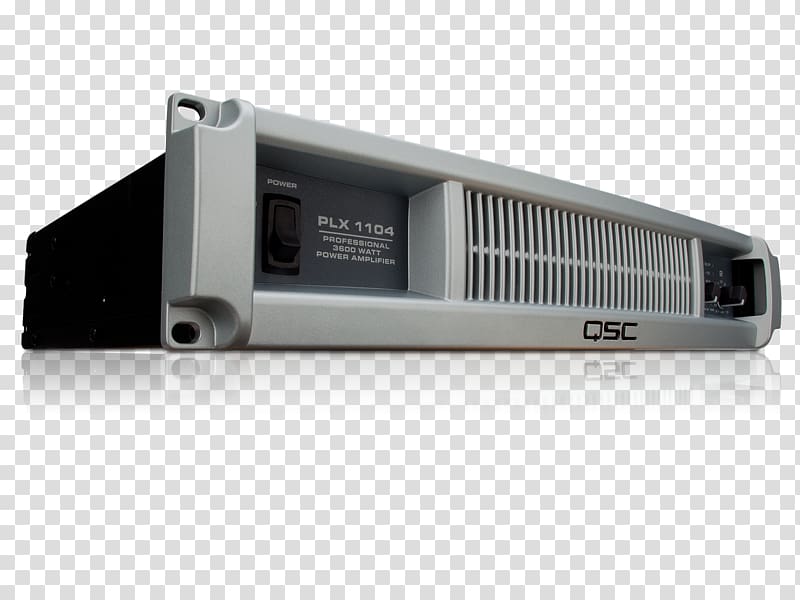 QSC PLX3602 QSC Audio Products Audio power amplifier, amplifiers transparent background PNG clipart