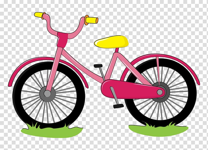 Bicycle Cartoon Drawing , Watercolor bike transparent background PNG clipart