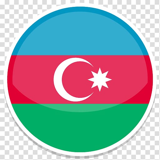 blue, red, and green flag, symbol aqua green logo, Azerbaijan transparent background PNG clipart