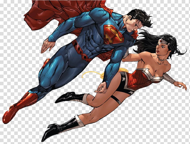 Wonder Woman Superman Faora Lois Lane Batman, cartoon cool man transparent background PNG clipart