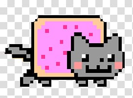 cat with pink doughnut, Nyan Cat Solo transparent background PNG clipart