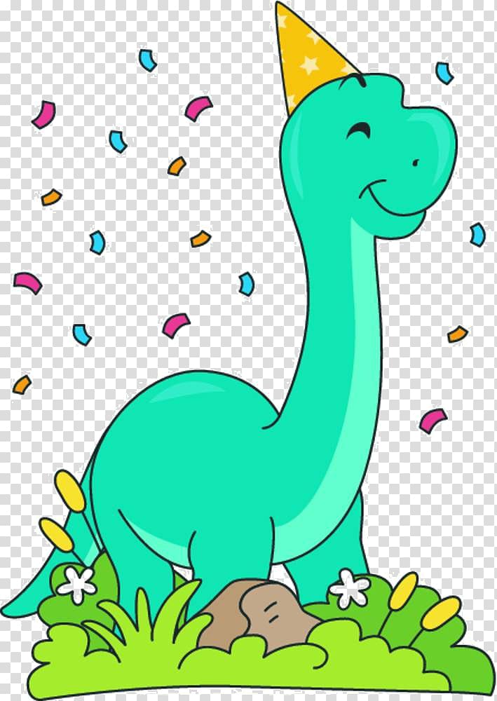 Brontosaurus Dinosaur , Cartoon dinosaur ribbons transparent background PNG clipart