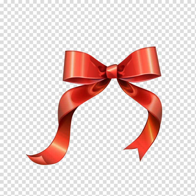 Christmas Euclidean Letter, Red bow transparent background PNG clipart
