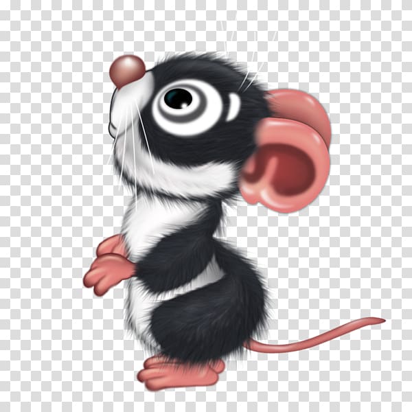 Mouse Rat Cartoon Black and white, mouse transparent background PNG clipart