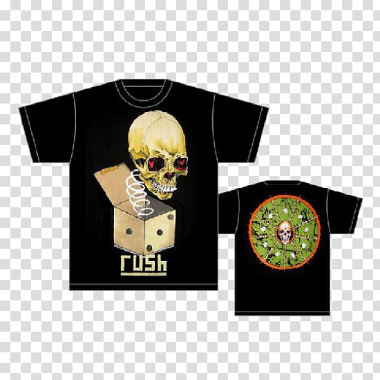 T-shirt Rush R40 Live Tour Jack in the Box Roll the Bones, T-shirt transparent background PNG clipart