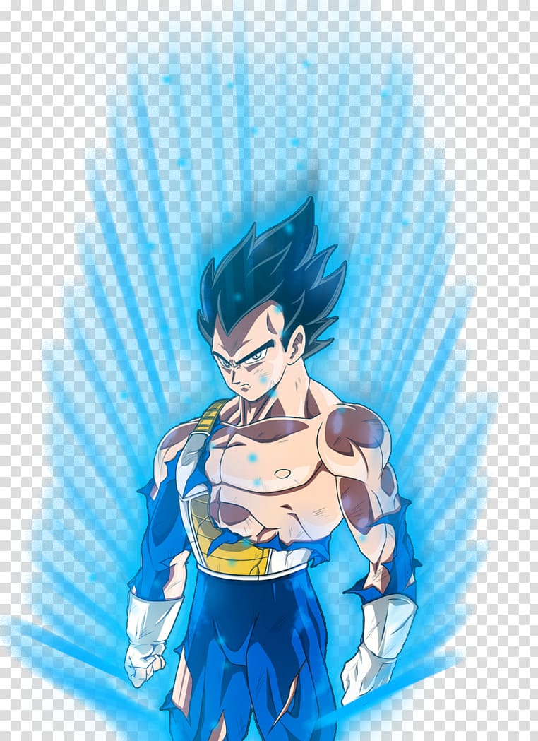 Goku Vegeta Bulma Gohan Super Saiya, blue aura transparent background PNG clipart