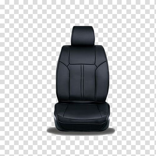 Car seat Child safety seat, Black high-grade leather car seat transparent background PNG clipart