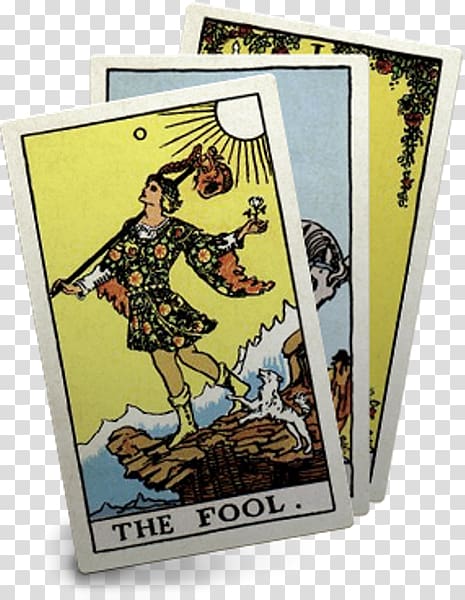 Tarotology The Fool Rider-Waite tarot deck Major Arcana, tarot cards transparent background PNG clipart