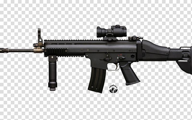 FN SCAR FN Herstal Firearm Assault rifle, assault rifle transparent background PNG clipart