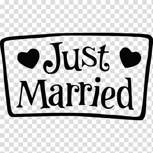 just married clipart png