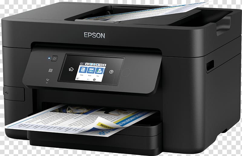 Epson WorkForce Pro WF-3720 Multi-function printer Epson WorkForce Pro WF-4730 Epson WorkForce Pro WF-4720 Inkjet printing, printer transparent background PNG clipart