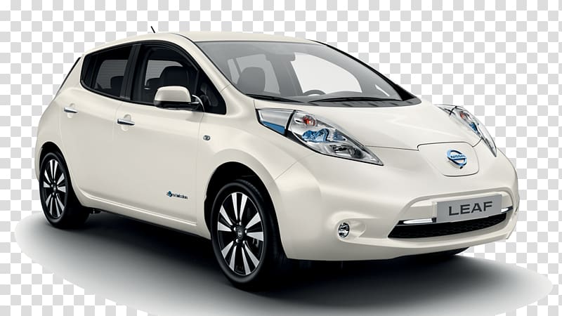 Car 2018 Nissan LEAF Electric vehicle Zero-emissions vehicle, car transparent background PNG clipart
