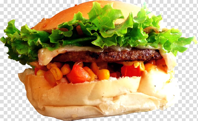 Bánh mì Cheeseburger Buffalo burger Breakfast sandwich Veggie burger, junk food transparent background PNG clipart