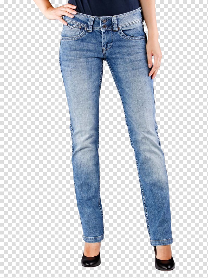 Pepe Jeans Denim Pants Casual attire, broken jeans transparent background PNG clipart