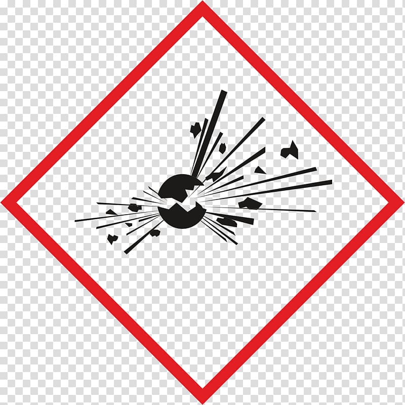 GHS hazard pictograms Globally Harmonized System of Classification and Labelling of Chemicals Hazard symbol Explosive material, symbol transparent background PNG clipart