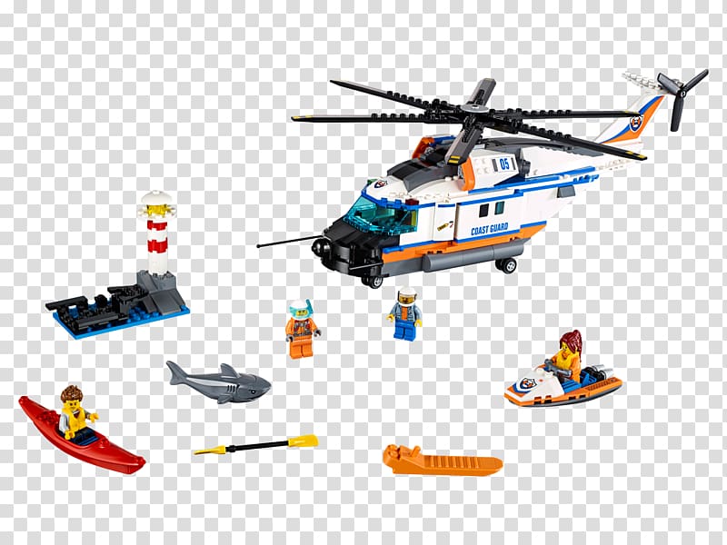 LEGO 60166 City Heavy-duty Rescue Helicopter Lego City Toy, toy transparent background PNG clipart