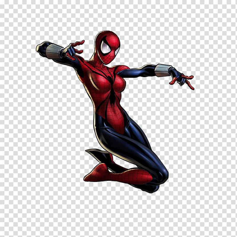Marvel: Avengers Alliance Spider-Man May Parker Miles Morales Mary Jane Watson, Spider Woman File transparent background PNG clipart