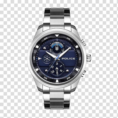 Breitling SA Automatic watch Clock Police, Police multifunction quartz watch transparent background PNG clipart