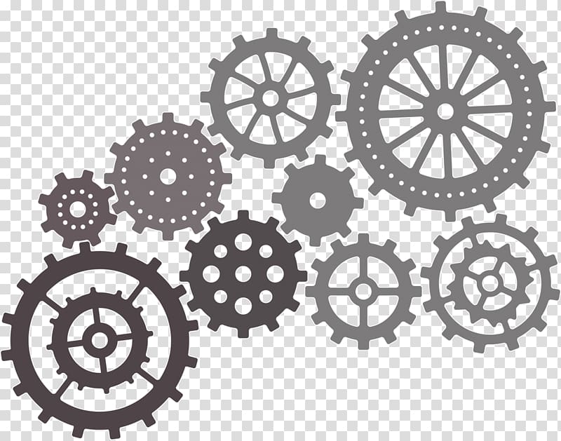 brown and gray gears illustration, Die Cheery Lynn Designs Gear West Cheery Lynn Road Paper, gears transparent background PNG clipart