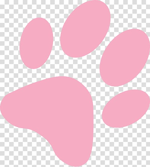 Therapy dog Paw Giant panda Puppy, Pink Paw transparent background PNG clipart
