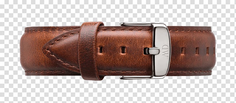Daniel Wellington Dapper St Mawes Leather Watch strap, watch transparent background PNG clipart