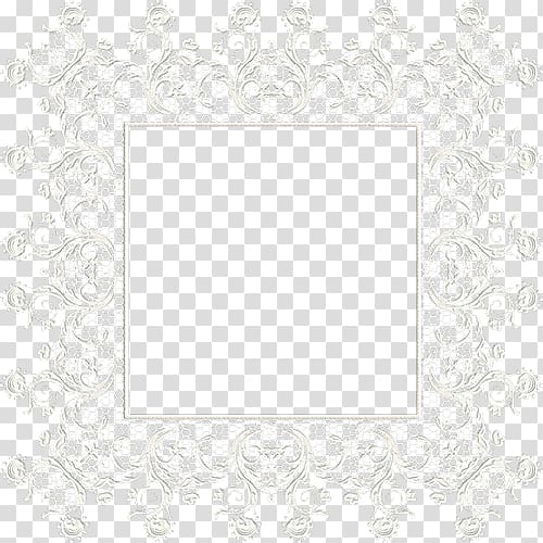 Black and white Rectangle Monochrome, Lace Boarder transparent background PNG clipart
