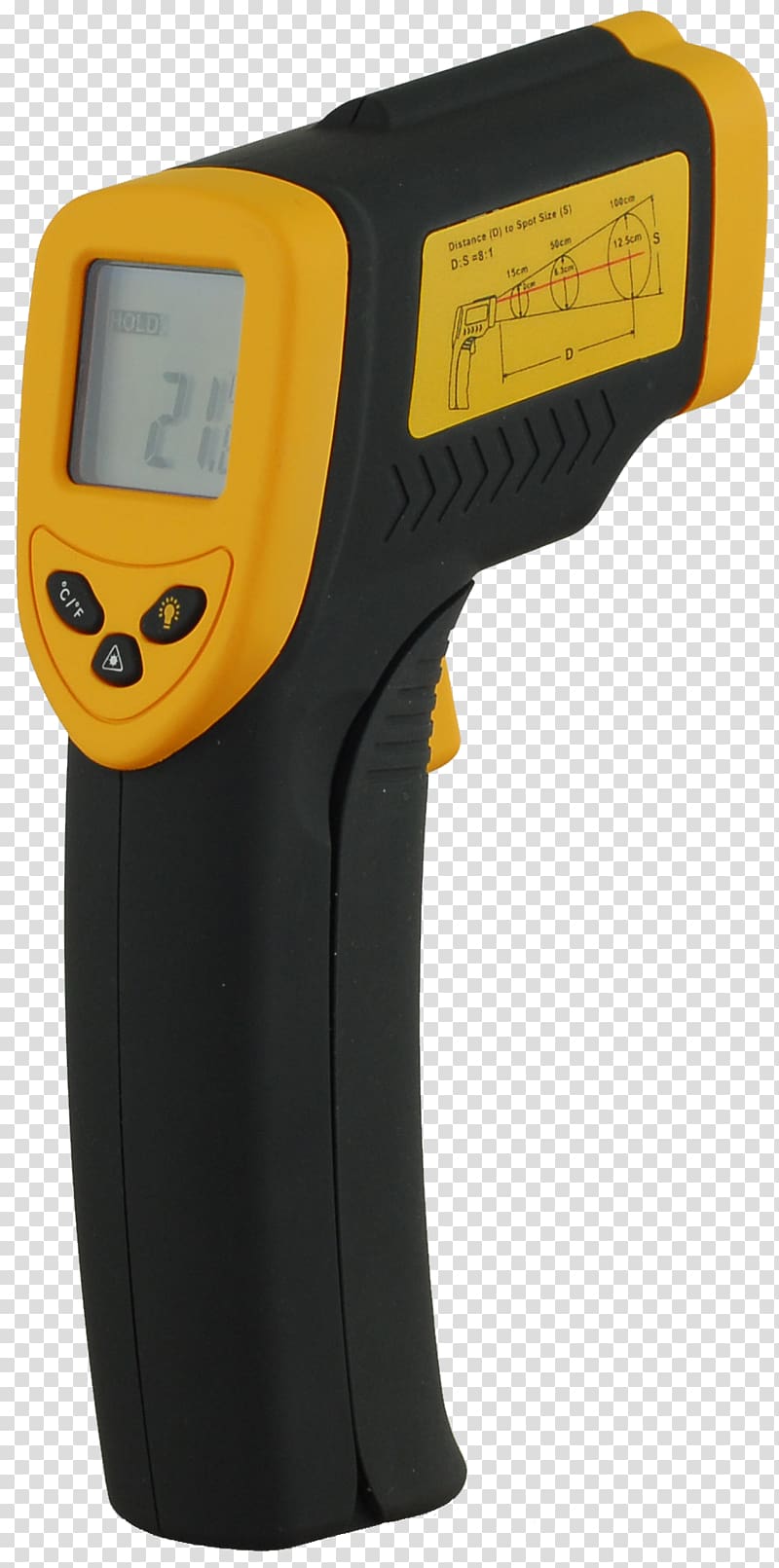 Measuring instrument Infrared Thermometers Pyrometer, Infrared Thermometer transparent background PNG clipart