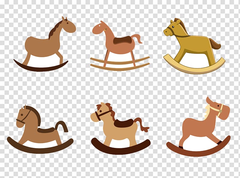 horses , Rocking horse Toy Child, Children Trojans transparent background PNG clipart