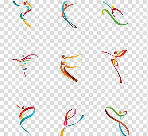 Logo 2016 Summer Olympics Sport, Ribbon ballet transparent background PNG clipart