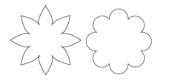 Petal Black and white Leaf Tree, eight petal flower template transparent background PNG clipart