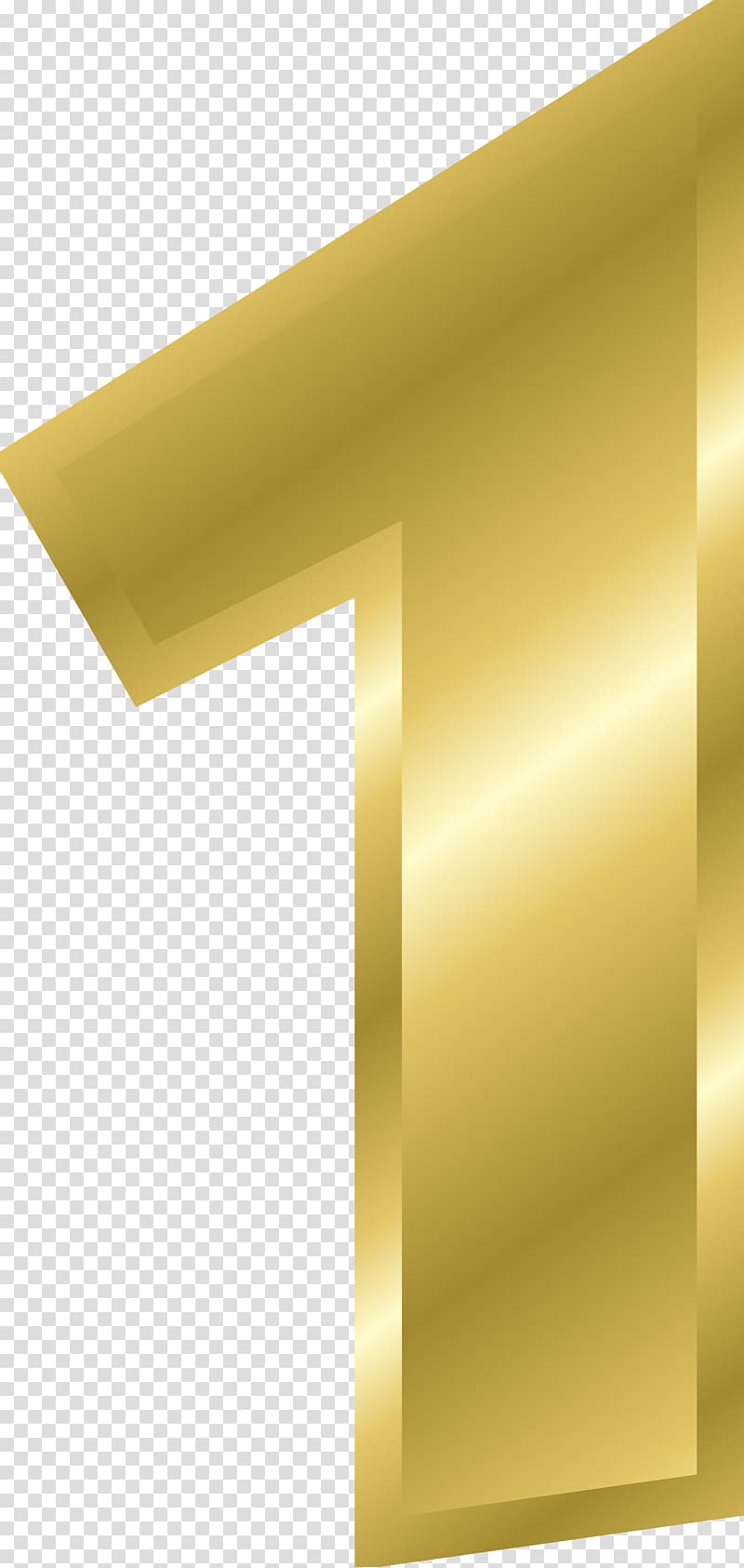Gold Number Letter , 1st transparent background PNG clipart