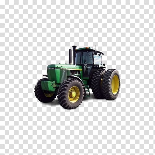 John Deere Tractor Farm Agricultural machinery, Blue Tractor transparent background PNG clipart