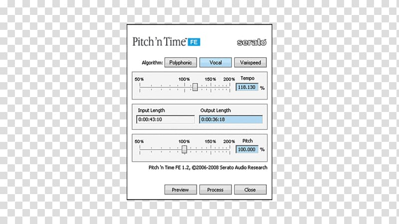 Audio time stretching and pitch scaling Sound Phonograph record Serato Audio Research, Serato transparent background PNG clipart