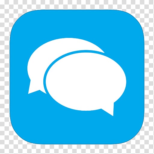 Messenger icon, blue area text symbol point, MetroUI Apps Messaging Alt