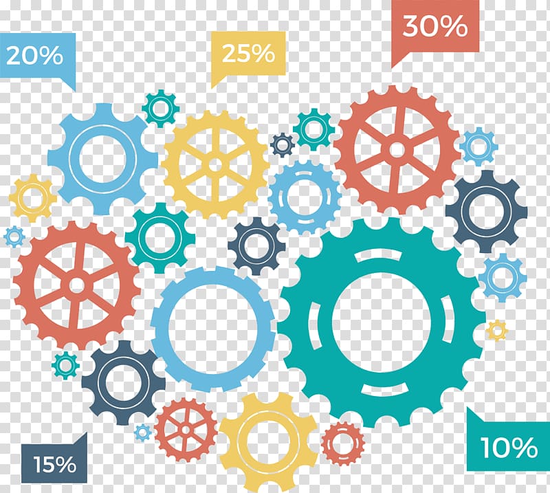 Gear Infographic , Gear Puzzle Love Share Chart transparent background PNG clipart