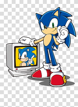 Fleetway Sonic transparent background PNG cliparts free download