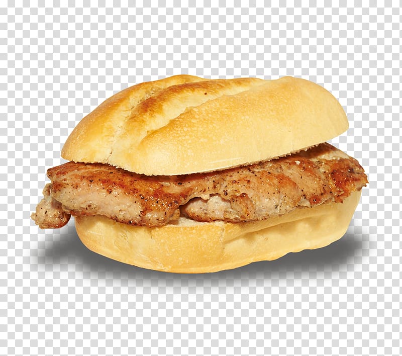 Pork chop bun Cheeseburger Domestic pig Breakfast sandwich Hamburger, Delicious pork chop bun transparent background PNG clipart