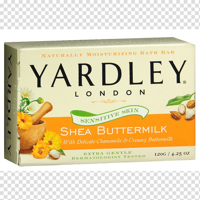 Yardley of London Buttermilk Soap Shea butter English lavender, soap transparent background PNG clipart