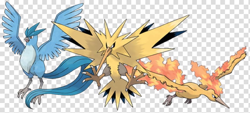 Pokxe9mon GO Pokxe9mon X and Y Moltres Zapdos Articuno, Legendary Pokemon transparent background PNG clipart