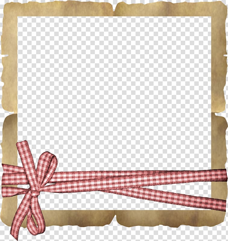 Paper Icon, Pretty red bow Frame transparent background PNG clipart