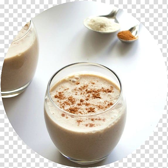 Eggnog Milkshake Cinnamon roll Smoothie Almond milk, drink transparent background PNG clipart