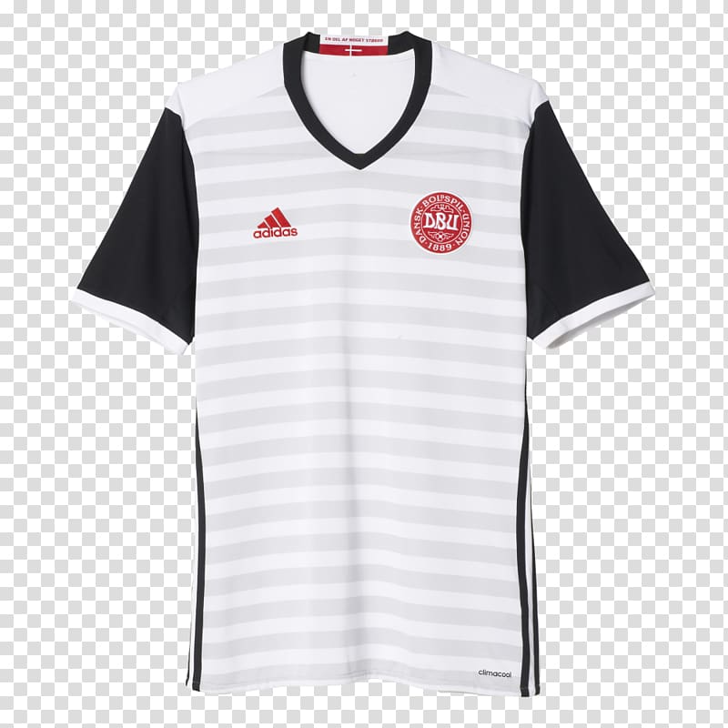 Denmark national football team T-shirt UEFA Euro 2016 Adidas, T-shirt transparent background PNG clipart