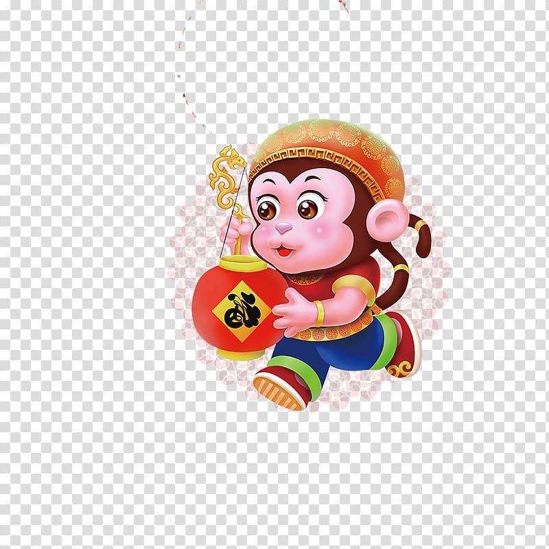 Chinese New Year Monkey , Creative Monkey transparent background PNG clipart