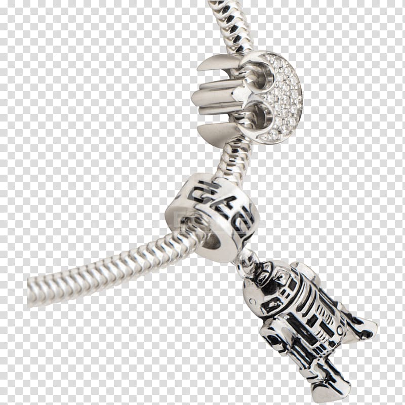 Jewellery Silver Charms & Pendants Clothing Accessories Chain, r2d2 transparent background PNG clipart
