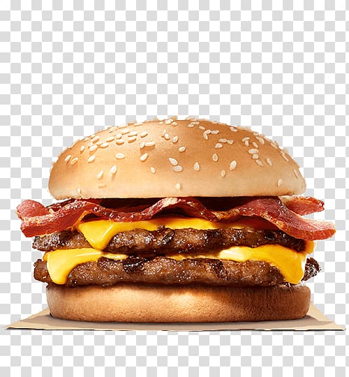 Cheeseburger Hamburger Whopper Big King Bacon, bacon transparent background PNG clipart