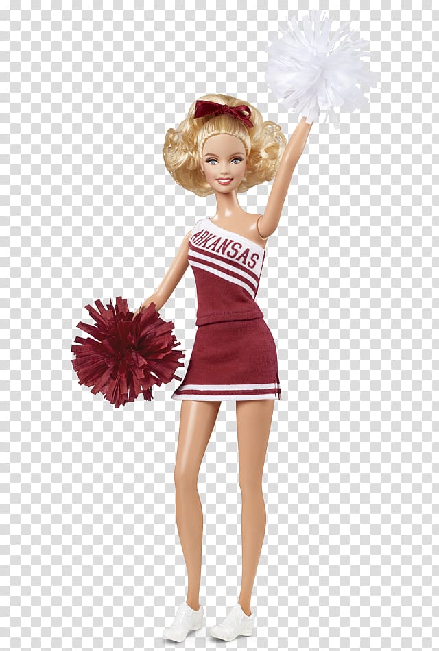 Arkansas Razorbacks football University of Arkansas Ken Southeastern Conference Barbie, Cheerleader transparent background PNG clipart