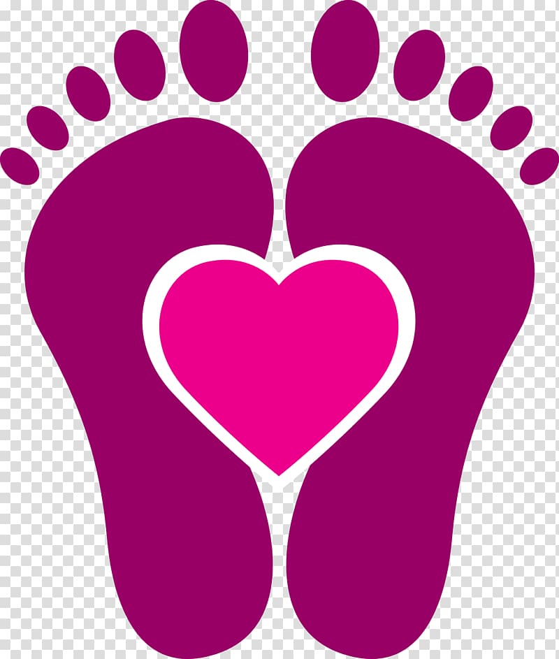purple feet illustration, Reflexology Logo Alternative Health Services Can , Love footprints material transparent background PNG clipart