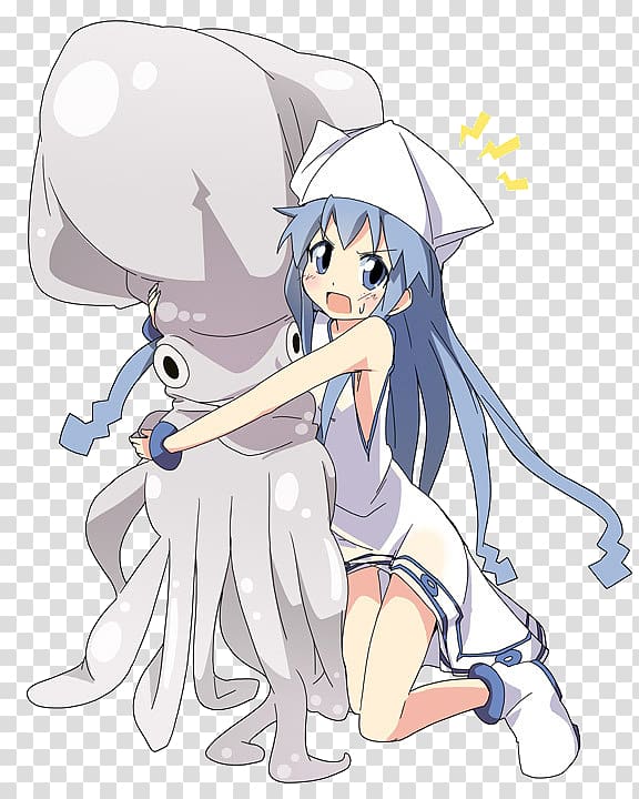 Squid Girl Anime Manga Splatoon, Anime transparent background PNG clipart