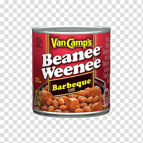 Hot dog Baked beans Barbecue Van Camp\'s Beanie Weenies, hot dog transparent background PNG clipart