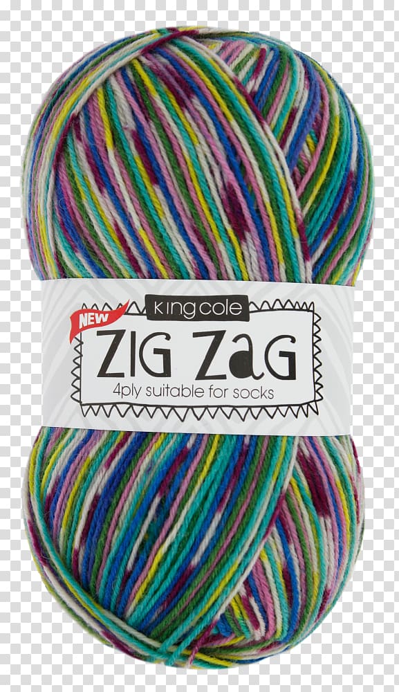 Yarn King Cole Zig Zag 4 Ply Wool Knitting, autumn meadow transparent background PNG clipart